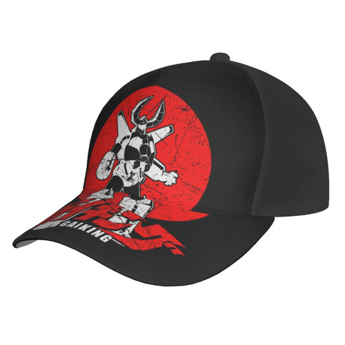 Anime Gaiking Cap Dad Hat Print Adjustable Baseball Caps Outdoor Sports Hat for Men Wome Black
