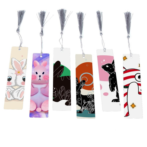 6 Pack Tassel Bookmarks, Rabbit
