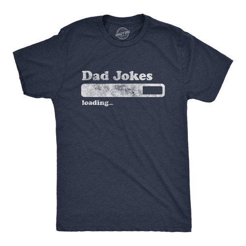 Mens Dad Jokes Loading Tshirt Funny Fathers Day Papa Novelty Graphic Tee Funny Mens Shirts for Dad with Memes Navy XL