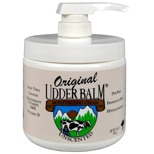 Unscented Original Udder Balm Body Moisturizing with pump