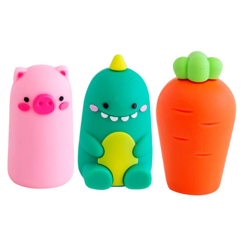 HEIMP Colored Pencil Sharpener Mini Colored Pencils 3Pcs Manual Pencil Sharpener Cartoon Animal Plastic Pencil Sharpener Handheld for Kids School Kids Pencils Bulk Pencils Pencil Sharpener