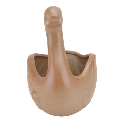 VINTORKY 1pc Swan Flowerpot Decoration Ceramic Succulent Pots Ceramic Swan Figurine Mini Planter Bonsai Plant Pot Porcelain Planters Ceramic Bonsai Pots Swan Planter Ceramics Animal Nursery