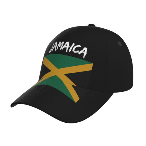 Cute Jamaica Flag Baseball Cap Jamaican Flag Baseball Hat Adjustable Hat Cap for Women Men Unisex