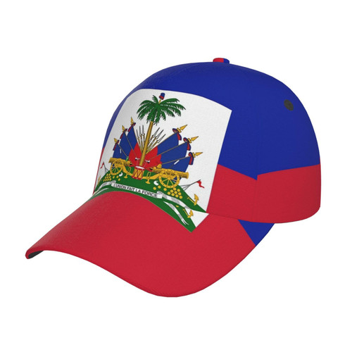 Meisazaty Cute Haiti Flag Haitian Flat Hats Men Women Unisex Trucker Adjustable Snapback Baseball Cap