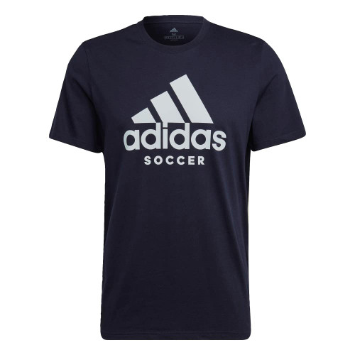 adidas Men's Soccer Logo Tee, Ink, Large
