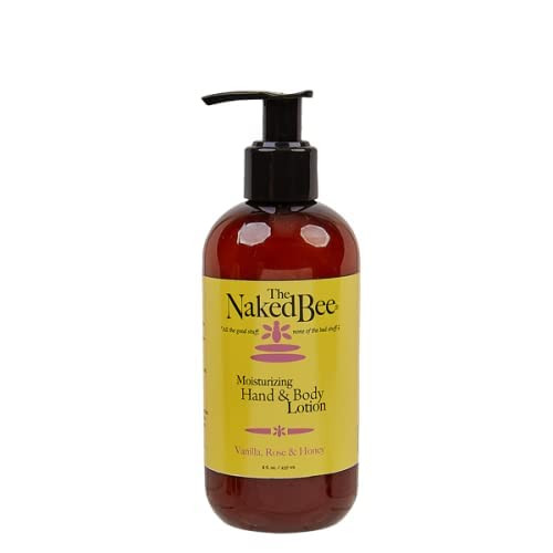 The Naked Bee Moisturizing Hand & Body Lotion, 8 Fl Oz, Vanilla Rose & Honey The Naked Bee Moisturizing Hand & Body Lotion, 8 Fl Oz, Vanilla Rose & Honey
