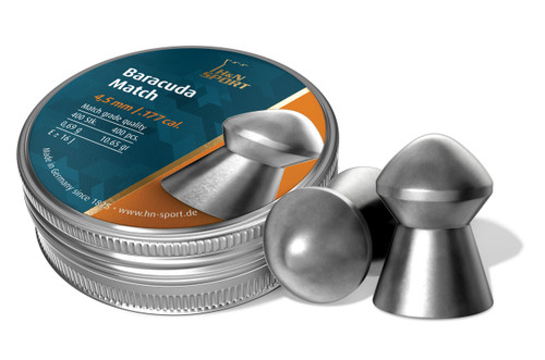 Haendler & Natermann H&N Baracuda Match Domed Airgun Pellets .177 Caliber / 10.65 Grains Haendler & Natermann H&N Baracuda Match Domed Airgun Pellets .177 Caliber / 10.65 Grains