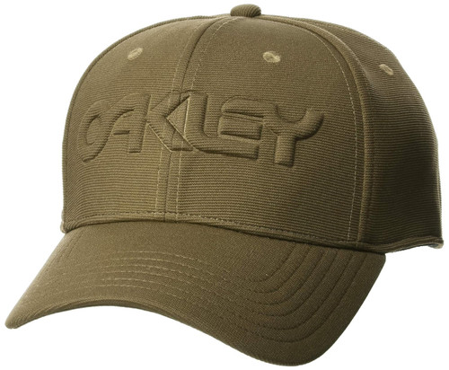 Oakley unisex adult 6 Panel Stretch Embossed Hat, New Dark Brush, Large-X-Large US
