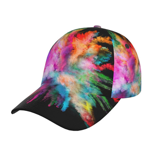 Color Explosion Print Baseball Cap Dad Caps Adjustable Sport for Girls Women Men Hats Classic Fashion Casual
