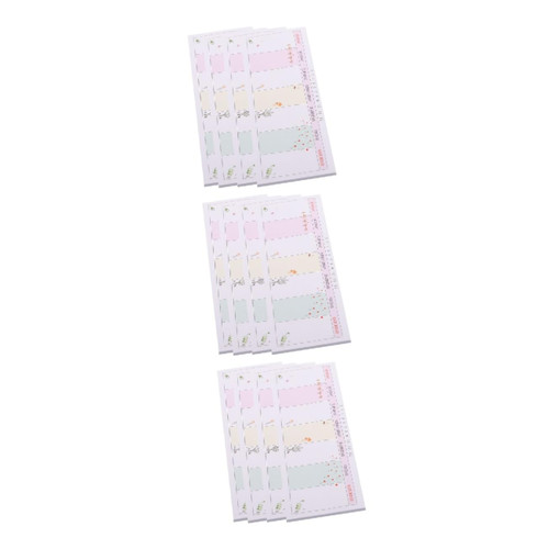 TEHAUX 12 Pcs Week Sticky Notes School Calendar Daily Planner Week Planner to Do List Planner Weekly Planner Notepad Office Calendar to Do Planner Memo Notes Fitness Bookmark Paper A Week