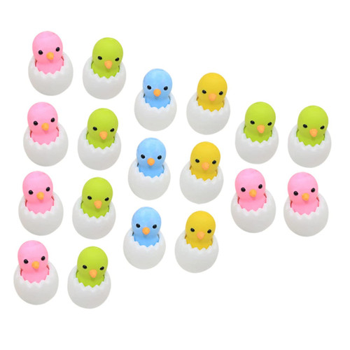LALAFINA 18pcs Animal Eraser Egg Erasers Eraser Toys Easter Egg Fillers Little Erasers Fun Erasers School Erasers Animal Pencil Erasers Mini Pencil Erasers Kid Toys Child Prize Bulk Plastic