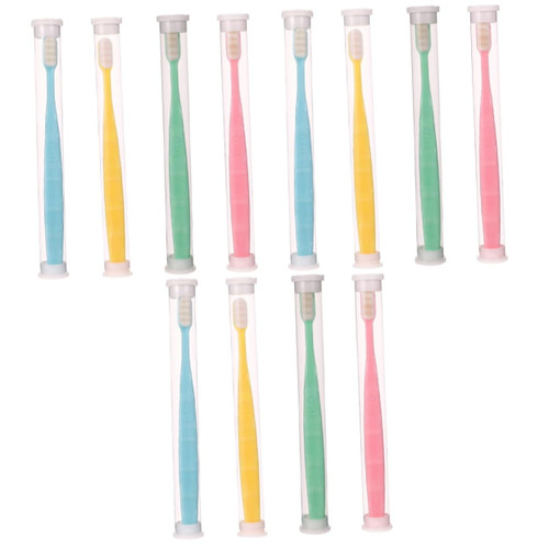 NIYANGLE 12 Pcs Wangan Hair Toothbrush Teeth Cleaning Toothbrush Cleaning Toothbrushes Adults Soft Toothbrush Extra Bristles Toothbrush Oral Care Toothbrush Travel Friendly Manual Pp