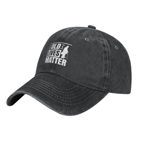 Old Lives Matter Baseball Cap Casual Man Woman's Cowboy Hats Washable Adjusting Buckle of Metal Baseball Caps Black