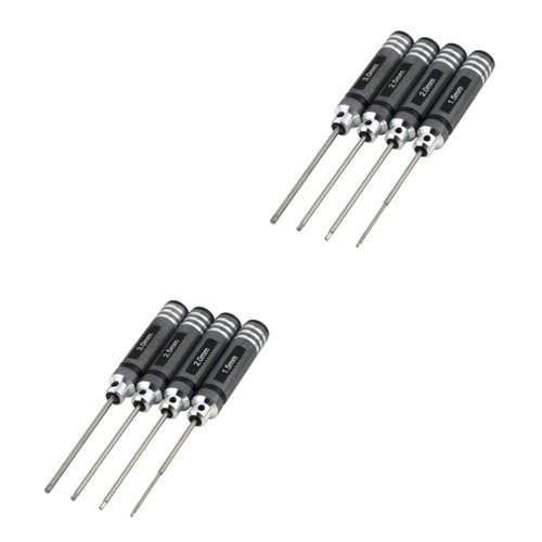 ibasenice 2pcs Screw Driver Tools Kit Rc Helicopter Screw Driver Hex Screwdriver Precision Screwdriver Model Airplane Suite