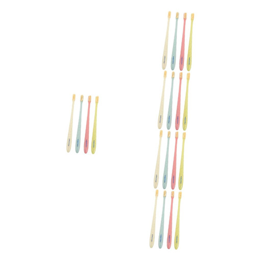 Healifty 20 pcs Toothbrush Teeth Brushes Brush Soft Tooth Brush Tooth Brushes Tongue Brush Tooth Brush Soft Travel Plastic Chewing Gum Small Head