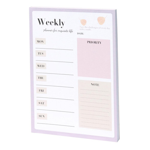 Abaodam 2pcs notebook weekly paper weekly plan notepad note pads weekly schedule daily plan notepad meal planning notepad Multi-function Note Pad Planner double offset paper office simple