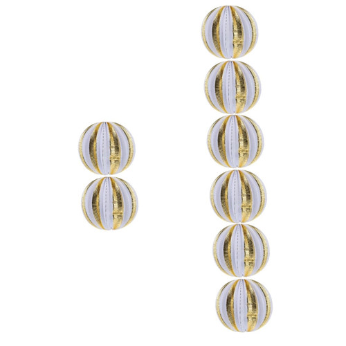 Hemobllo 8 pcs Paper Lantern Honeycomb Lanterns Decor Paper Balloon Paper Ornaments foil Honeycomb foil Hanging Lantern japandi Decor Party Hanging Paper Fans Gold Decor Iron Tissue Manual