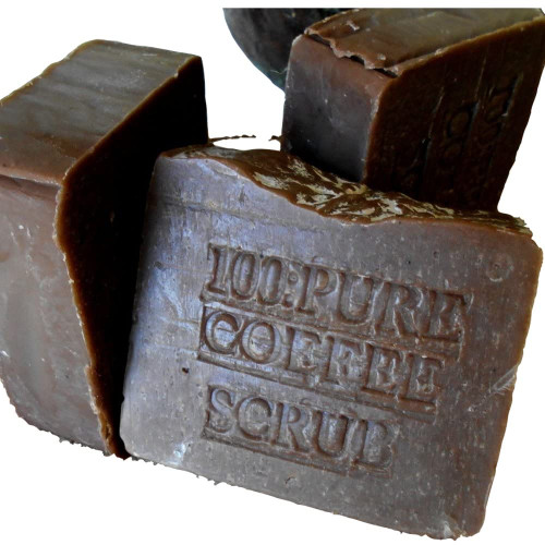 Natural Handcrafted Soap Company Brazilian Coffee Scrub Soap with Cocoa Butter All Natural
