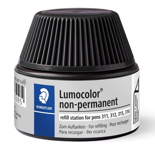 STAEDTLER Lumocolor Non Permanent Marker Pen Refill - Black