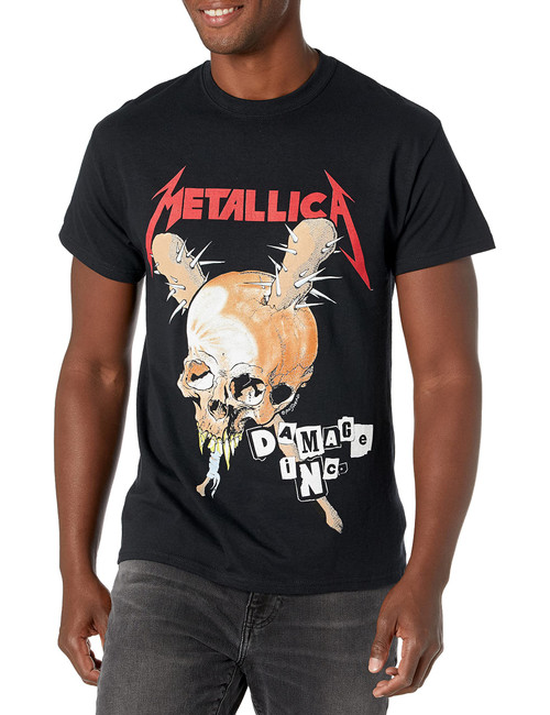 Metallica Men's Damage Inc Tour T-Shirt, Black, Medium