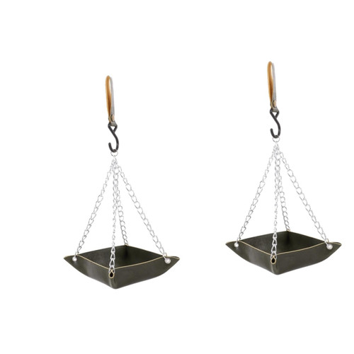 NOLITOY 2pcs Hummingbird Feeder Wild Bird Feeder Tray for Bird Feeders Platform Bird Feeder Bird Feeding Tray Hummingbird Viewer Birds Feeding Trays Stainless Steel Water Dispenser Food