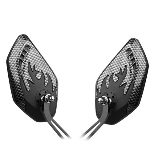SUPVOX 1 Pair View Mirror Motorcycle Mirrors Drop Bar Mirror End Mirror Mirrors for Handlebars Cycle Bar Mirror Handlebar Reversing Mirror Motorcycle Side Mirrors Bike Reflector To Rotate