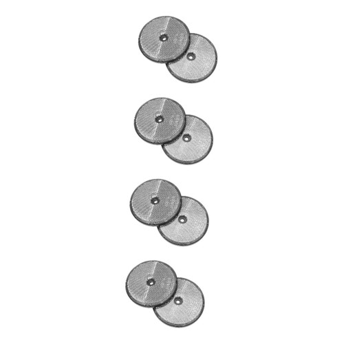Yardwe 8 Pcs Round Reflector Screw on Reflector Driveway Reflectors Reflector for Gate Rear Reflector Reflective Warning Reflector Front Reflector Fence Reflector Motorcycle Plastic Door