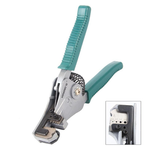 Wire Self Adjusting Cable Cutter Crimper Automatic Wire Stripping Tool Cutting Pliers Tool For Industry Cable Stripping Tool Professional Wire Adjustable Wire