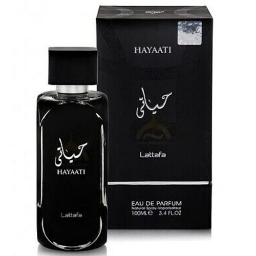 Lattafa Perfumes Premium Collection Hayaati For Men,Hayaati Gold Elixir For Women & Hayaati Makeky EDP-100ML/3.4Oz| Musk & Woody Notes. (Hayaati Men)