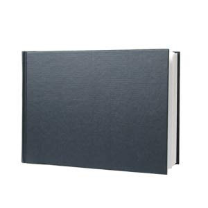 Kunst & Papier Black Hardbound Sketchbook, Landscape A5 (8.3" x 5.8"), 176 Pages