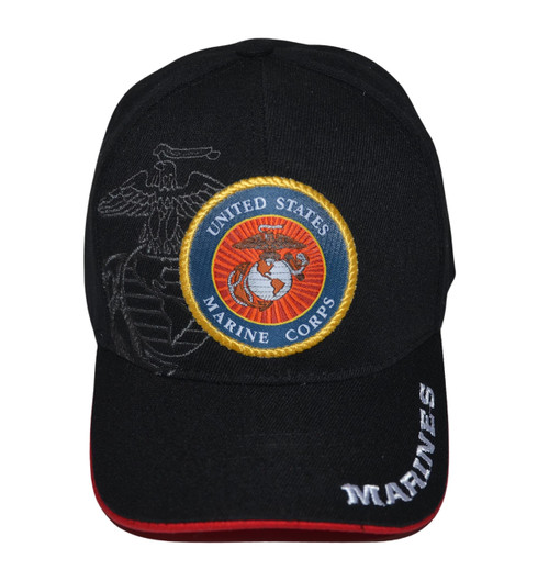 Icon Sports Group US Marine Corps Hat Officially Licensed Military Cap, Unisex Armed Forces Baseball Cap, One Size