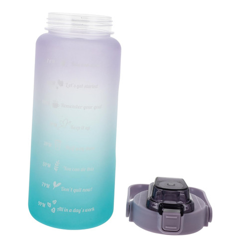 BESPORTBLE 1pc Graduated Kettle Outdoor Water Bottle Reusable Water Bottles Water Bottles with Straw 2000ml Water Bottle Travel Water Kettle Drinking Bottle Sippy Cup Fitness Lightweight