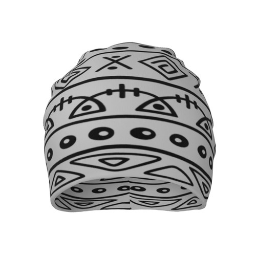 Techpo African Style Beanie Hat Men/Women Comfy Skull Cap Casual Skiing Hat Warm Knit Hat for Black