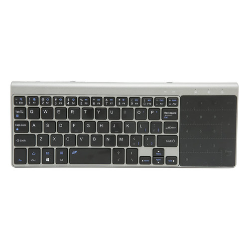 Touchpad 2.4Ghz Wireless Keyboard, Portable Ultra Slim Mini Keypad Touch Mouse, with USB Receiver Keyboard for Notebook,Computer,TV Box