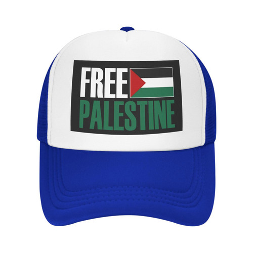 CLEY Free Palestine Adult Trucker Hat Funny Adjustable Baseball Cap Breathable Unisex Denim Hat