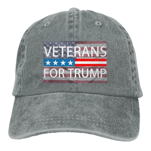 Veterans for Trump 2024 Casquette Dad Hat Sandwich Baseball Unisex Baseball Adjustable Washed Cap Gray Veterans for Trump 2024 Casquette Dad Hat Sandwich Baseball Unisex Baseball Adjustable Washed Cap Gray