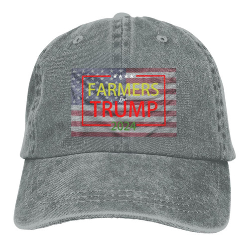 Farmers for Trump Casquette Dad Hat Sandwich Baseball Unisex Baseball Adjustable Washed Cap Gray Farmers for Trump Casquette Dad Hat Sandwich Baseball Unisex Baseball Adjustable Washed Cap Gray