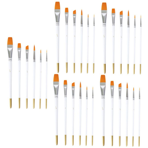 LALAFINA 30 Pcs Oil Paint Brushes Artist Brushes Kit Kids Kits Suit for Kids Multi- Function Watercolor Brush Kids Suits DIY Kits Drawing White Houseware Painting Child Aluminum Tube LALAFINA 30 Pcs Oil Paint Brushes Artist Brushes Kit Kids Kits Suit for Kids Multi- Function Watercolor Brush Kids Suits DIY Kits Drawing White Houseware Painting Child Aluminum Tube