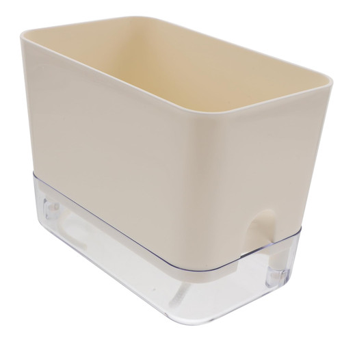 BCOATH Self-Priming Flower Pot Self Watering Flower Pot Self Watering Plant Pots Hydroponic Pots Square Flower Pot Square Planter Plastic Flower Planters White Water The Flowers Pp Africa