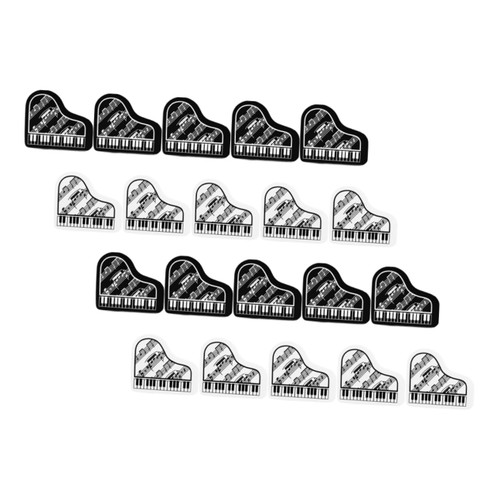 LALAFINA 20 pcs Mini Eraser Mini erasers Gift Music Keyboard Rewards Piano Small Gift Musical Instrument Gift Small Pencil Pencil Modeling Classroom Small erasers Mini erasers Bulk