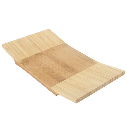 EXQUIMEUBLE Sushi Board Tray Fruit Tray Serving Tray Japanese Sushi Plate Sashimi Serving Plate Food Display Dish Home Sushi Plate Decorative Sushi Plate Wooden Plate to Rotate Steak Bamboo