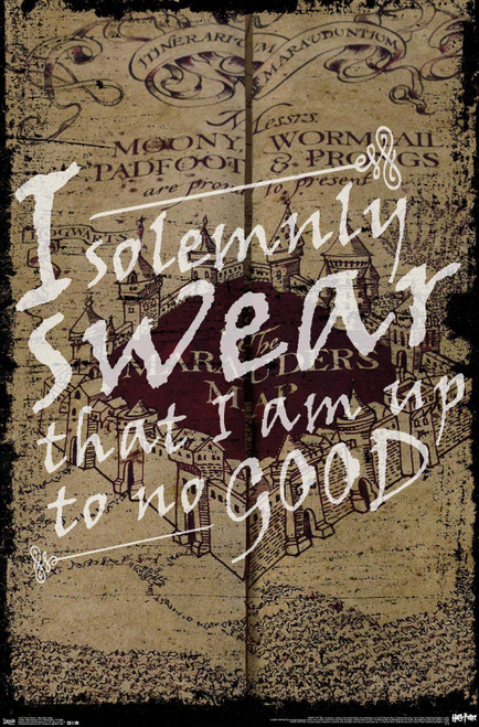 Trends International Harry Potter - The Marauder's Map - I Solemnly Swear Wall Poster, 22.375" x 34", Premium Unframed Version Trends International Harry Potter - The Marauder's Map - I Solemnly Swear Wall Poster, 22.375" x 34", Premium Unframed Version