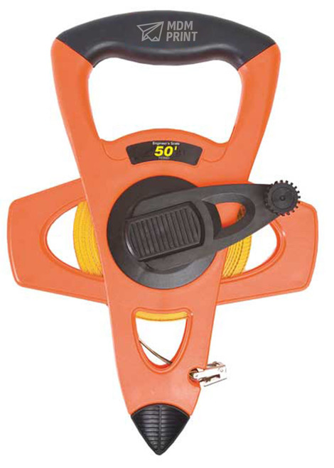 50 ft Engineer's Tape Measure, 1/2 in Blade