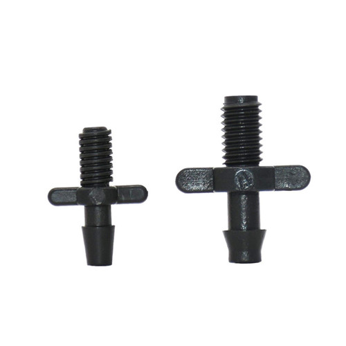Nuojie Hose Connector 1/8 1/4" Hose Threaded Connector 3/5 4/7 Irrigation Garden Drip Irrigation Fitting with Barb 50 Quick Connectors for Garden Hose (Color : 1I4)