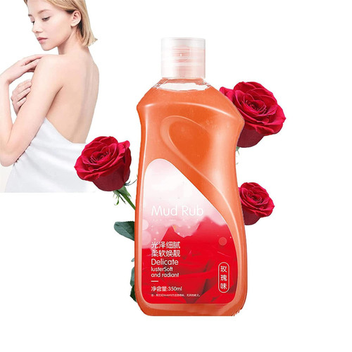 Rubbing Mud For Skin,350ml Rubbing Mud Gel,Mud Rubbing Skin Cleansing Gel,Exfoliating Body Scrub,Removing Dead Skin And Dirt Body Wash