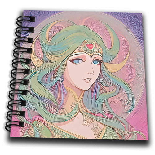 3dRose Art Nouveau Woman. A Goddess Lady. Red Heart Symbol. Charming... - Drawing Books (db-375995-3) 3dRose Art Nouveau Woman. A Goddess Lady. Red Heart Symbol. Charming... - Drawing Books (db-375995-3)
