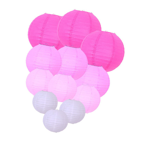 Veemoon 12pcs Japanese Lantern Spring Festival Chinese New Year Light Hanging Light Chinese Paper Lamps Pendant Lamp Chinese Lanterns Chinese Decor Hanging Lanterns Decorations Foldable