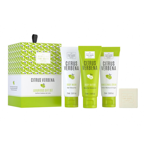 Scottish Fine Soaps Citrus Verbana Luxurious Gift Set (3x75ml Tubes, 1x40g Soap) Drum Scottish Fine Soaps Citrus Verbana Luxurious Gift Set (3x75ml Tubes, 1x40g Soap) Drum