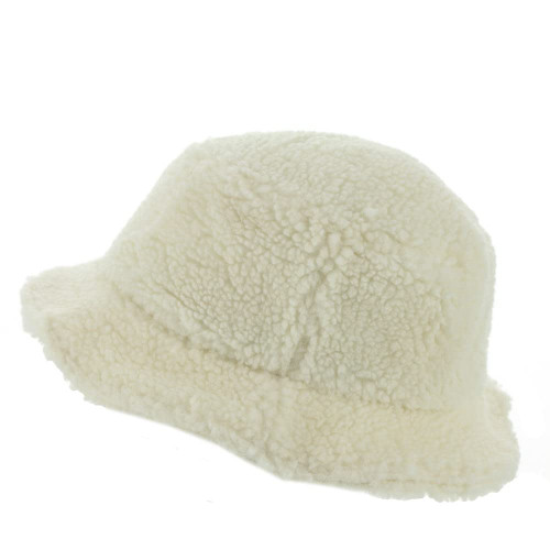 Roxy womens Mountain Reality Faux Fur Bucket Hat, Tapioca 214, Medium-Large US