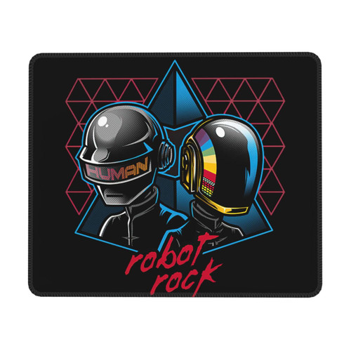 Daft Music Punk Band Gaming Mouse Pads Small Mouse Pads for Desk Computer Mouse Mat with Easy Gliding 10 X 12 Inch